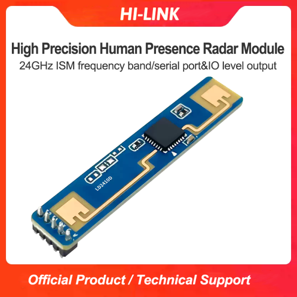 24G Human Presence Sensing Module LD2410D Mmwave Radar Sensing Switch Intelligent Sensor Radar Module 10 Millimeter Detection